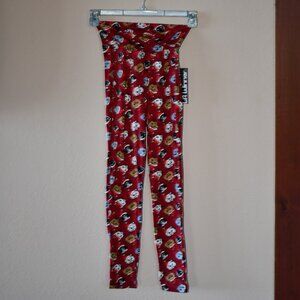 LA Winner Women's Red Christmas Cats Kitties Stretch Leggings Size S